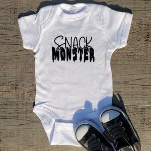Snack Monster Gerber onesie